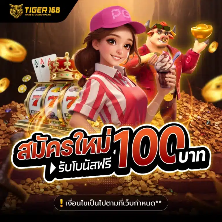 สมัครสมาชิกใหม่รับ 100 บาท tiger168